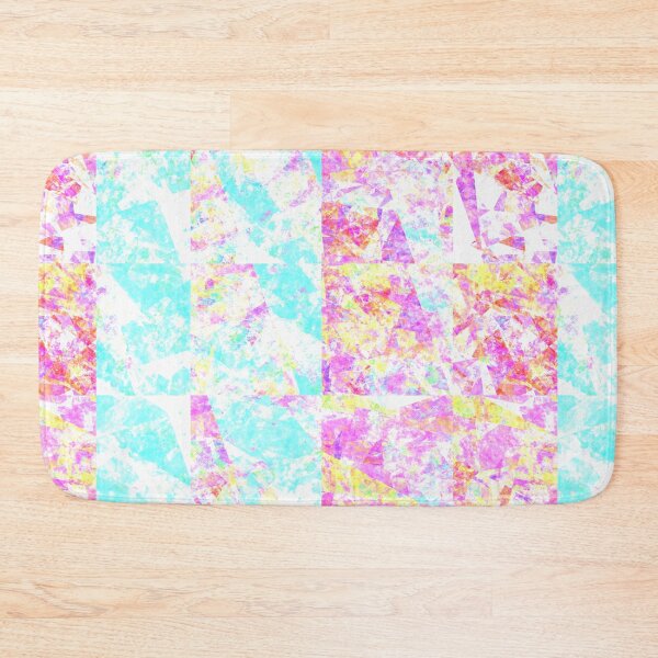 Item preview, Shattered - Pink and Teal Glass Abstract designed and sold by ittybittyowl.