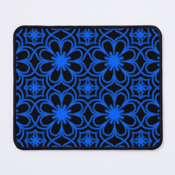 Item preview, Beautiful Blue and Black floral pattern designed and sold by patternologyy.