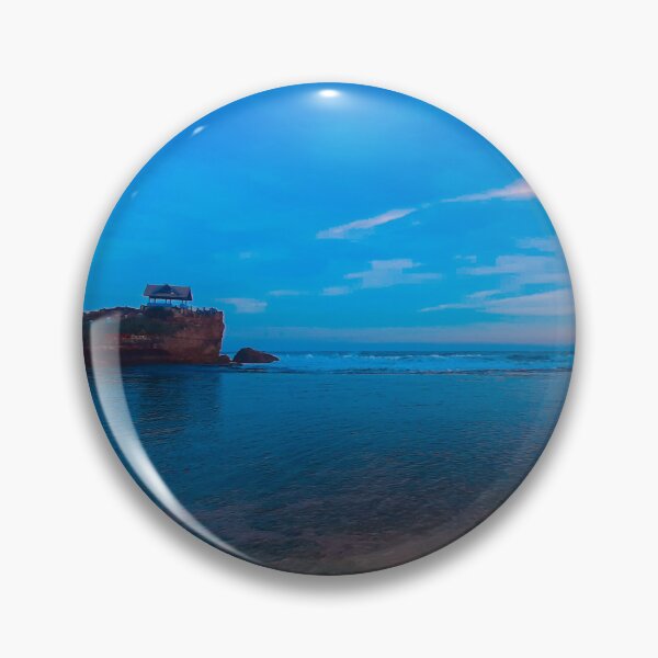 Item preview, A rock stack creeping out of the blue ocean designed and sold by kall3bu.