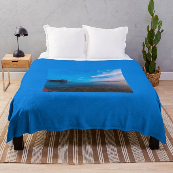 Item preview, A rock stack creeping out of the blue ocean designed and sold by kall3bu.