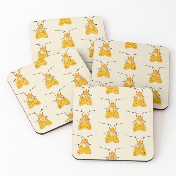 Item preview, yellow moth designed and sold by AbbyLedGar.