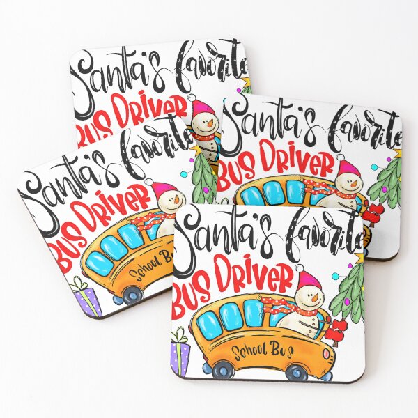 Item preview, School Bus Driver Santa’s Favorite designed and sold by OrnamentallyYou.