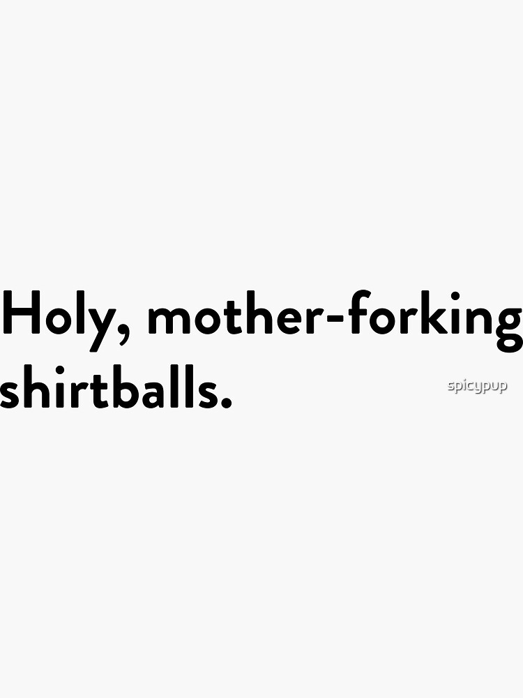 Holy Mother Forking Shirtballs [Book]