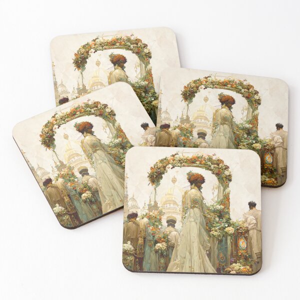 Item preview, Art Nouveau bride designed and sold by WeddingPrint.