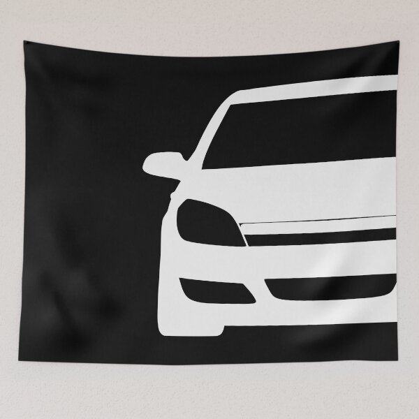 Item preview, Opel Vauxhal Holden Astra H 2004-2007 white silhouette designed and sold by EdimDesign.