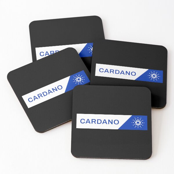 Item preview, Cardano ADA Crypto Altcoin - White Blue Abstract Rectangle Design designed and sold by CryptoMoods.