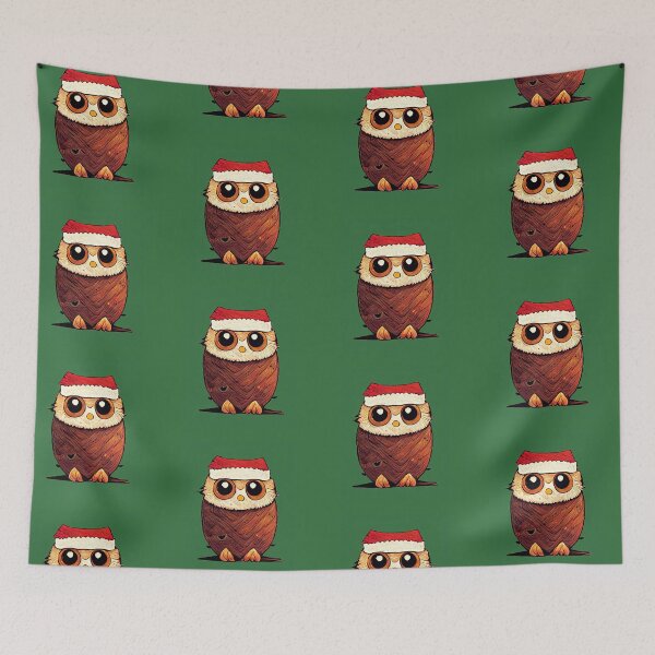 Item preview, Cute Christmas owl designed and sold by Chillapy.