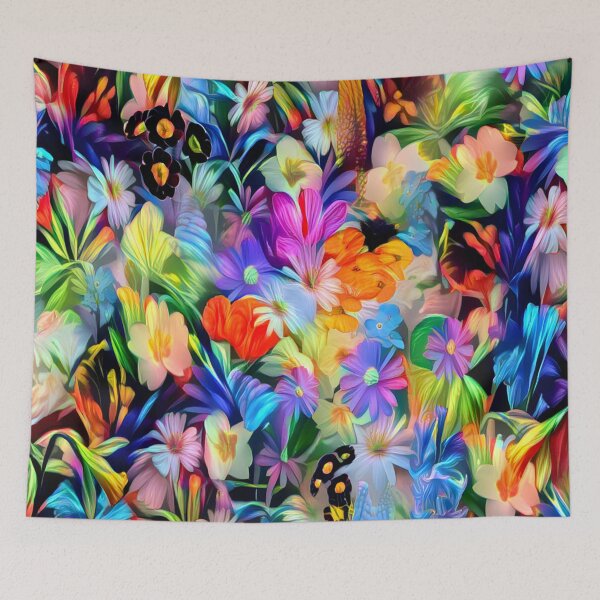 Item preview, Beautiful Multicolored Wildflower Garden designed and sold by ittybittyowl.