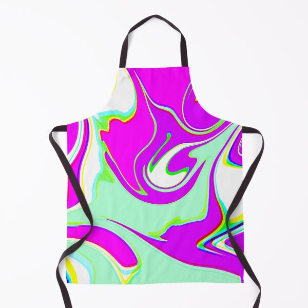 Item preview, Modern Swirl Abstract Pattern Neon Tones, Mint Green, Purple, Pink and Hot Pink Design designed and sold by theprintedclub.