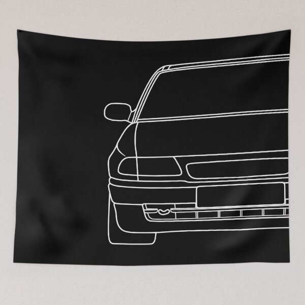 Item preview, Opel Vauxhal Holden Astra F 1992-2002 white lines designed and sold by EdimDesign.