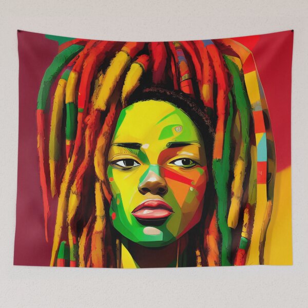 Aperçu de l'œuvre T-SHIRTS Rasta Reggae Vibrations créée et vendue par Mao-Bwolf.