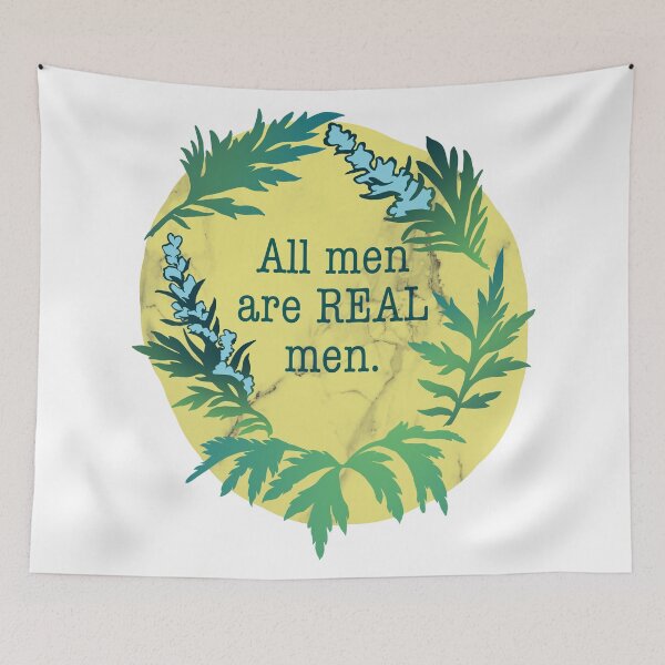 Item preview, All men are REAL men designed and sold by fabfeminist.