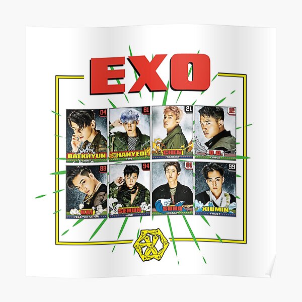 Exo Power Posters Redbubble