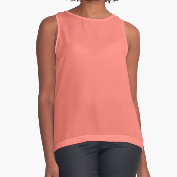 salmon color shirt