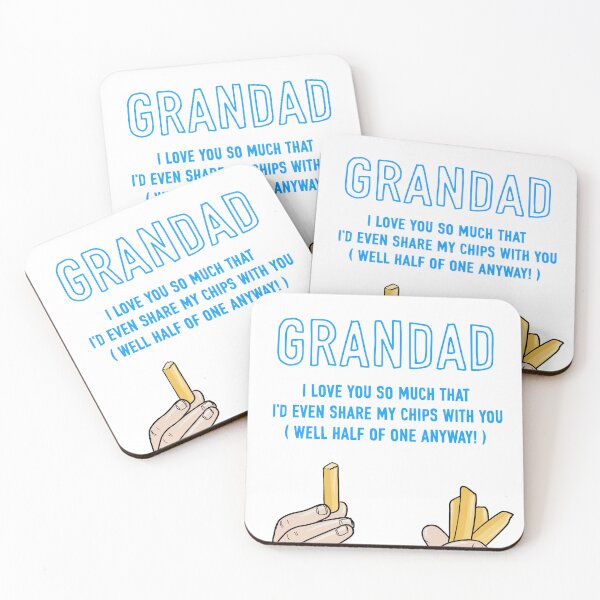 Item preview, Grandad I'd Even Share My Chips With You designed and sold by Adam Regester.