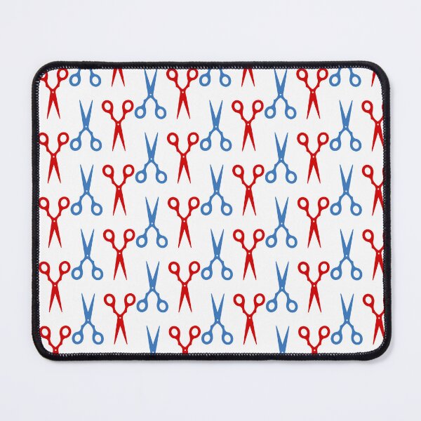 Item preview, Barber shop scissors - red and blue designed and sold by XOOXOO.