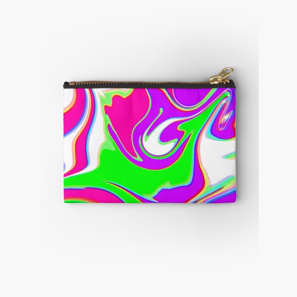 Item preview, Modern Swirl Abstract Pattern Neon Tones, Neon Green, Purple, Pink and Hot Pink Design designed and sold by theprintedclub.