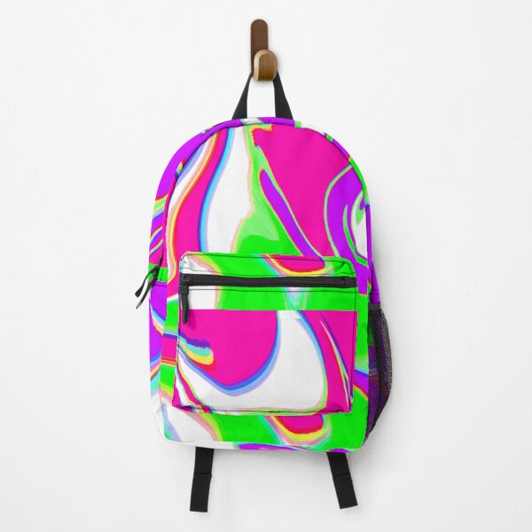 Item preview, Modern Swirl Abstract Pattern Neon Tones, Neon Green, Purple, Pink and Hot Pink Design designed and sold by theprintedclub.