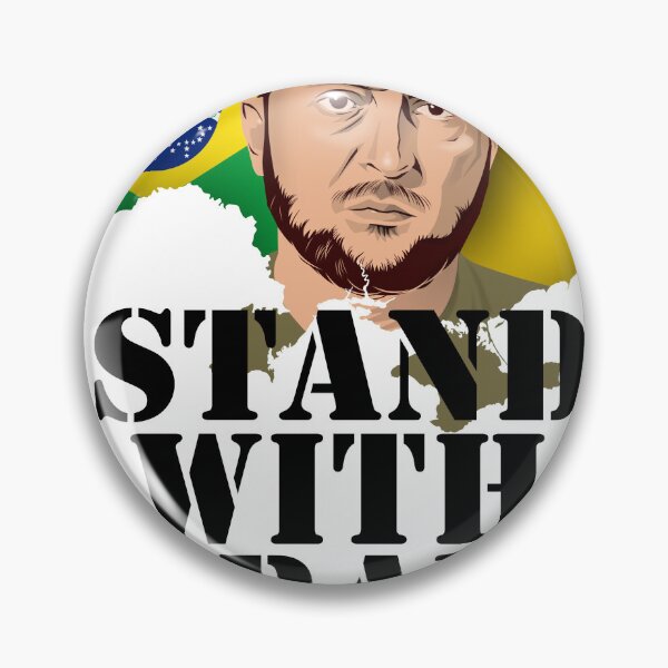 Artikelvorschau, Ukraine Brasilien Stand with Ukraine entworfen und verkauft von Spassprediger.
