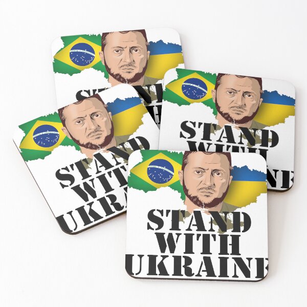 Item preview, Ukraine Brazil Stand with Ukraine designed and sold by Spassprediger.