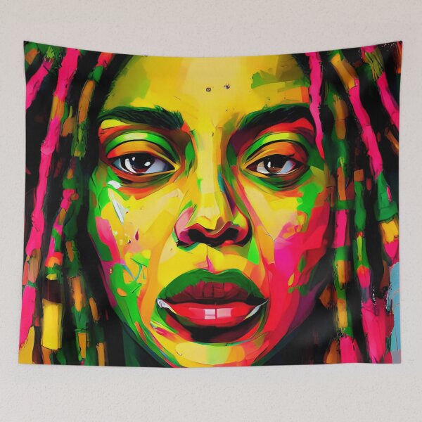Aperçu de l'œuvre T-SHIRTS vibration reggae rasta créée et vendue par Mao-Bwolf.