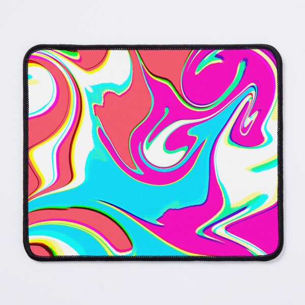 Item preview, Modern Swirl Abstract Pattern Neon Tones, Neon Pink, Red, Orange, Blue and Hot Pink Design designed and sold by theprintedclub.