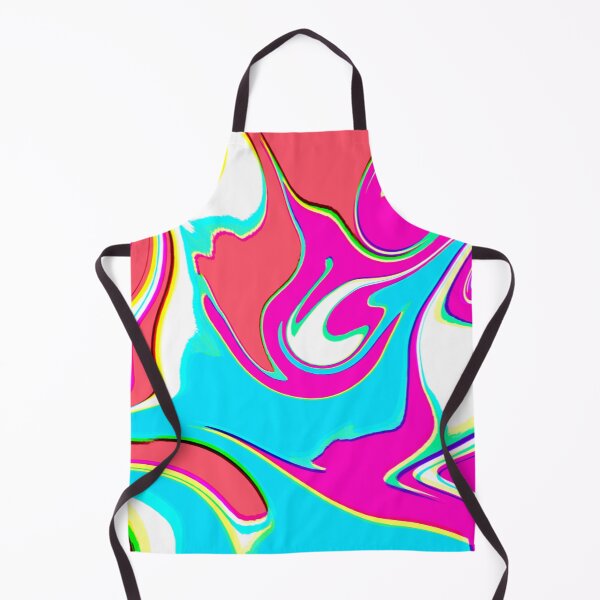 Item preview, Modern Swirl Abstract Pattern Neon Tones, Neon Pink, Red, Orange, Blue and Hot Pink Design designed and sold by theprintedclub.