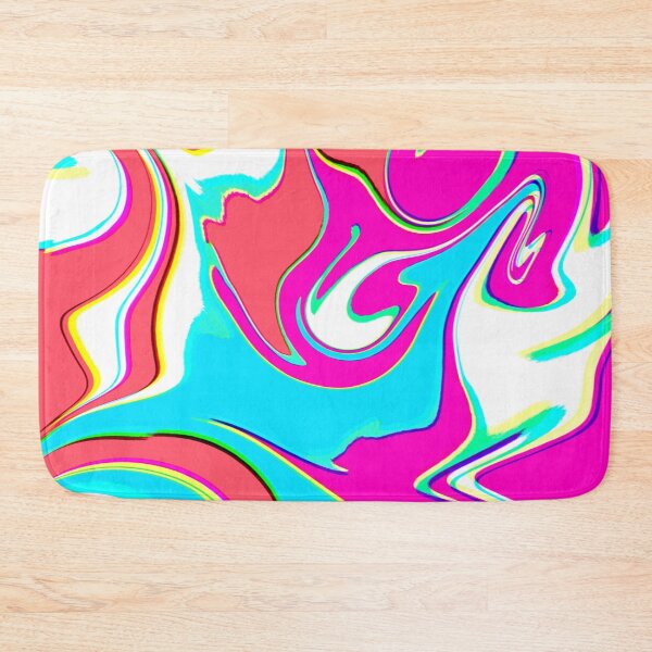 Item preview, Modern Swirl Abstract Pattern Neon Tones, Neon Pink, Red, Orange, Blue and Hot Pink Design designed and sold by theprintedclub.
