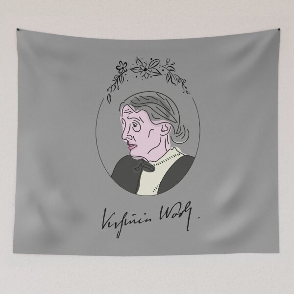 Item preview, Ilustración del camafeo de Virginia Woolf Camiseta  designed and sold by BrooksJuarez.