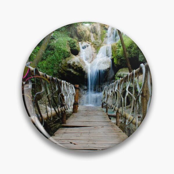 Item preview, Bamboo footbridge to waterfall designed and sold by kall3bu.