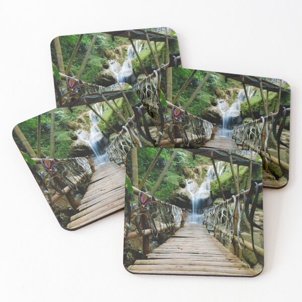 Item preview, Bamboo footbridge to waterfall designed and sold by kall3bu.