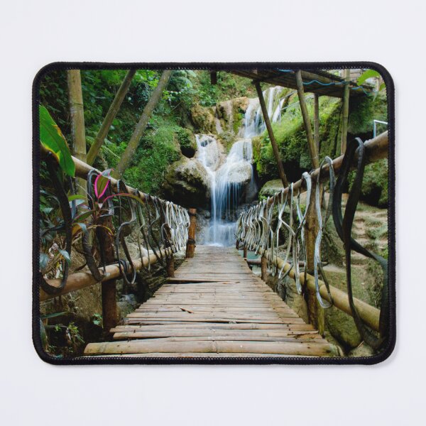 Item preview, Bamboo footbridge to waterfall designed and sold by kall3bu.