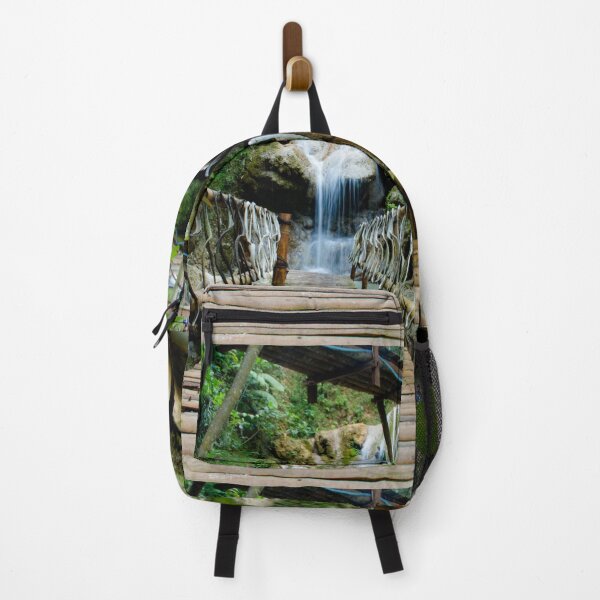 Item preview, Bamboo footbridge to waterfall designed and sold by kall3bu.