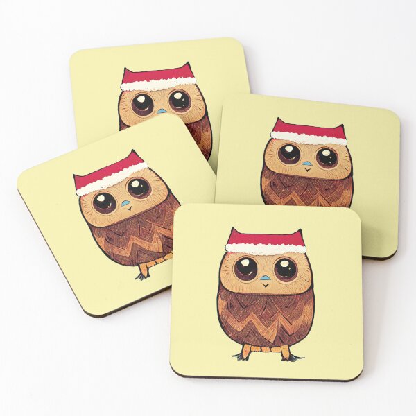 Item preview, Cute Christmas owl designed and sold by Chillapy.