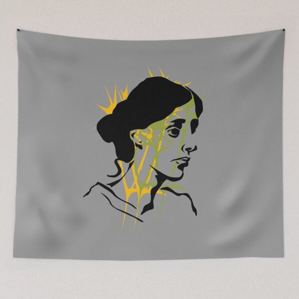 Item preview, Virginia Woolf Camiseta entallada designed and sold by BrooksJuarez.