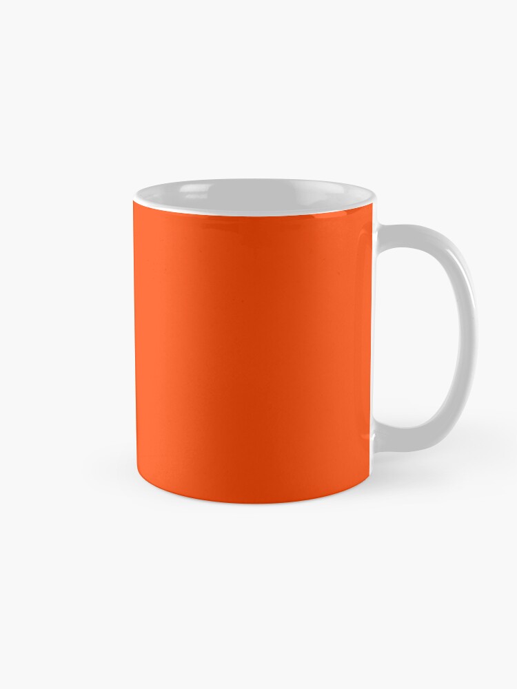 Short Mug in Orange-Red