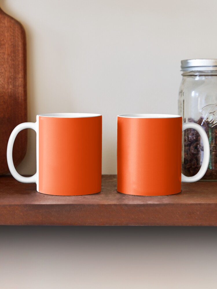 Short Mug in Orange-Red