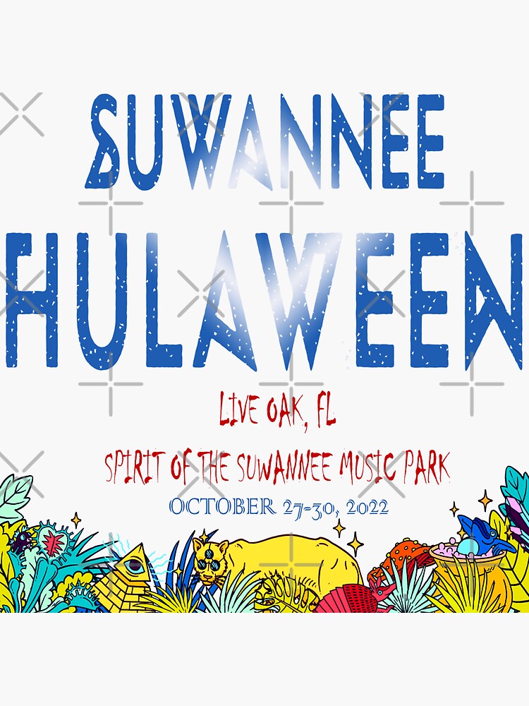 "Suwannee Hulaween Festival 2022" Sticker for Sale by Festmerch Redbubble