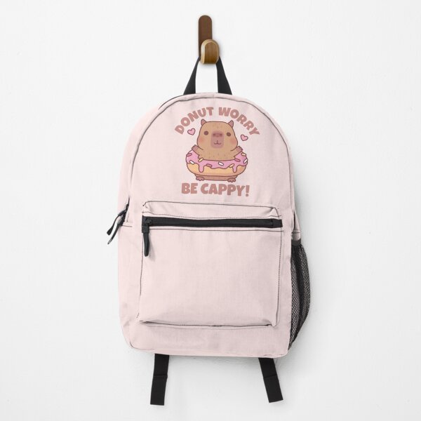 Item preview, Funny Donut Worry Be Cappy Capybara Quote designed and sold by rustydoodle.