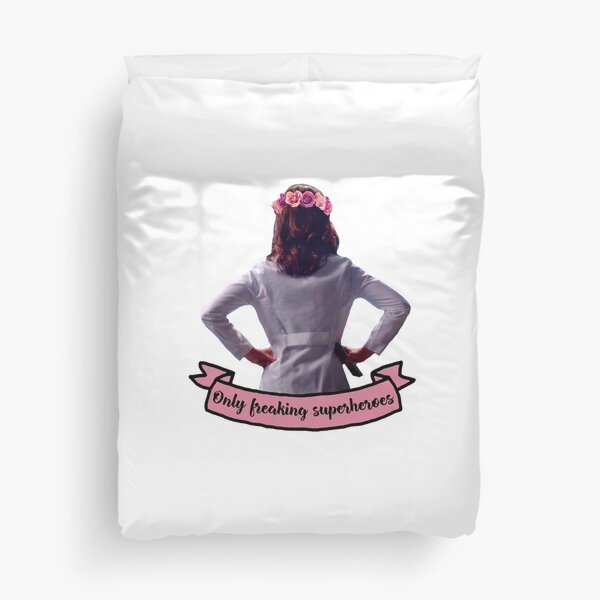 Amelia Shepherd - Only Freaking Superheroes Duvet Cover