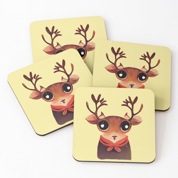 Item preview, Cute Christmas deer designed and sold by Chillapy.