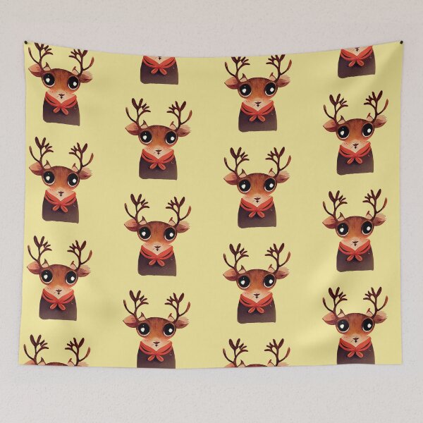 Item preview, Cute Christmas deer designed and sold by Chillapy.