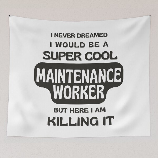 Item preview, Super Cool Maintenance Worker designed and sold by annicreations.