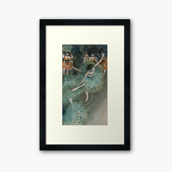 Swaying Dancer (Dancer in Green) by Edgar Degas Framed Art Print