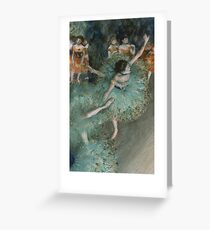 Swaying Dancer (Dancer in Green) by Edgar Degas Greeting Card