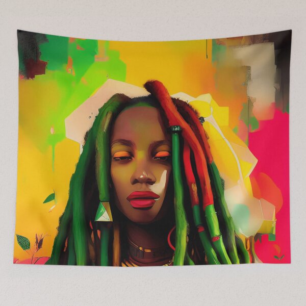 Aperçu de l'œuvre T-SHIRTS vibration reggae rasta créée et vendue par Mao-Bwolf.