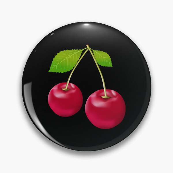 Artikelvorschau, Rote Kirschfrucht realistisch entworfen und verkauft von The Love Quill.