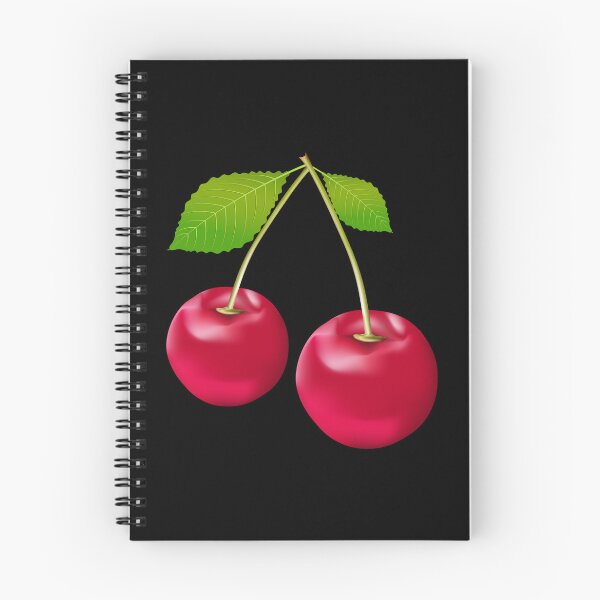 Artikelvorschau, Rote Kirschfrucht realistisch entworfen und verkauft von The Love Quill.