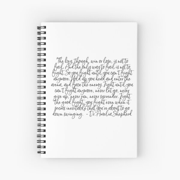 Item preview, Amelia Shepherd - Fight Until You Can't Fight Anymore designed and sold by dom e..