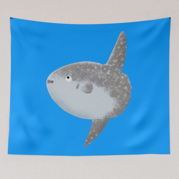Item preview, Ocean sunfish mola mola cute cartoon designed and sold by FrogFactory.
